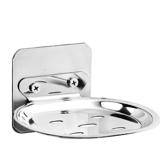 Stainless Steel Patable Oval Soap Holder for Bathroom & Kitchen… - Ezfix